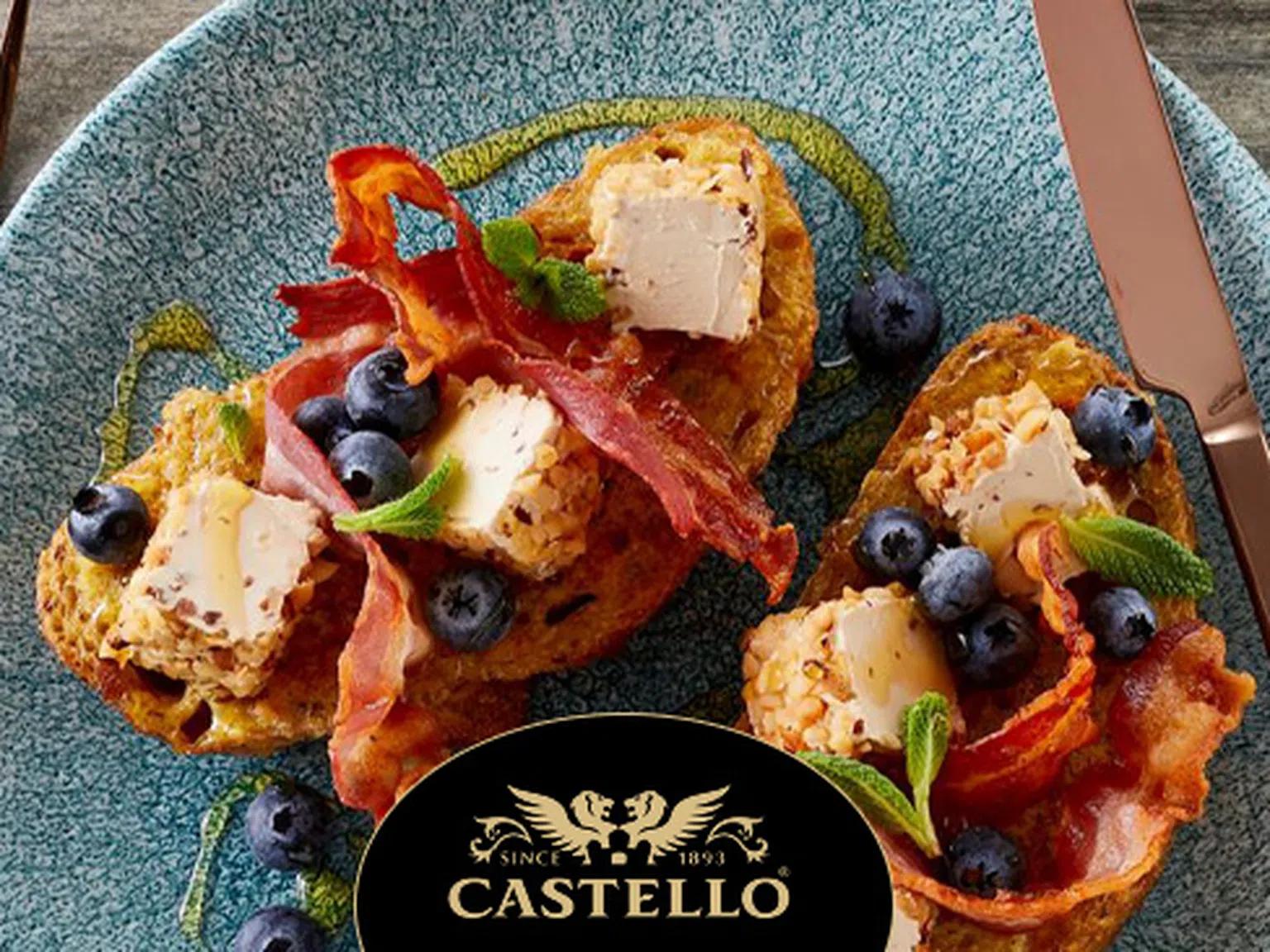Френски тост с крем сирене Castello® Hawaii